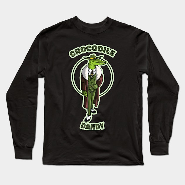 Crocodile dandy Long Sleeve T-Shirt by TomiAx